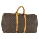 LOUIS VUITTON Monogram Keepall 55 Boston Tasche M41424 LV Auth BA10136-1