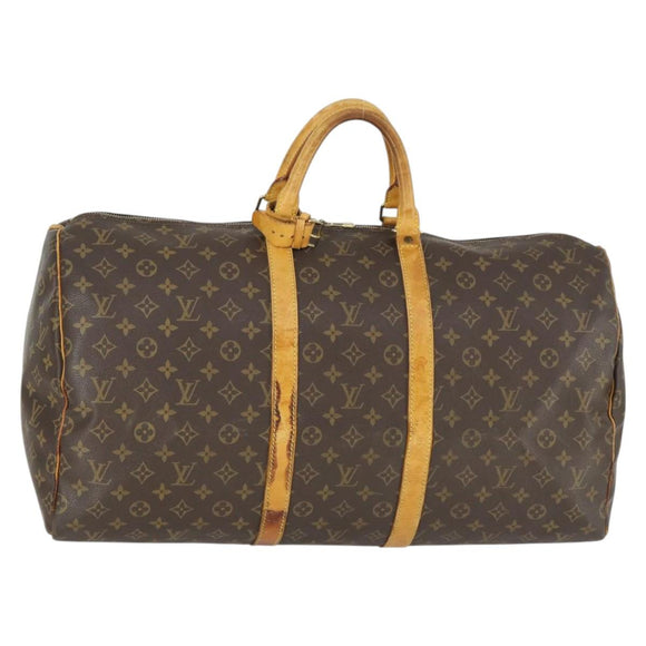LOUIS VUITTON Monogram Keepall 55 Boston Tasche M41424 LV Auth BA10136