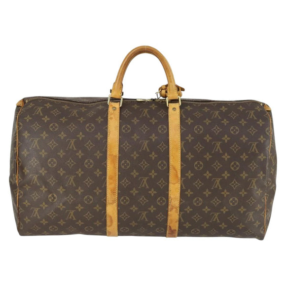 LOUIS VUITTON Monogram Keepall 55 Boston Tasche M41424 LV Auth BA10136