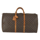 LOUIS VUITTON Monogram Keepall 60 Boston Bag M41422 LV Auth BA10138-13