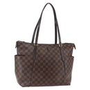 LOUIS VUITTON Damier Ebene Totally MM Hand Bag N41281 LV Auth BA10143-1