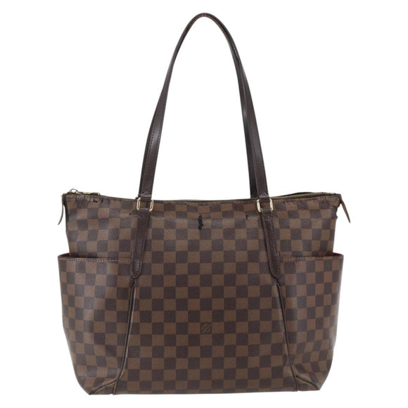 LOUIS VUITTON Damier Ebene Totally MM Hand Bag N41281 LV Auth BA10143