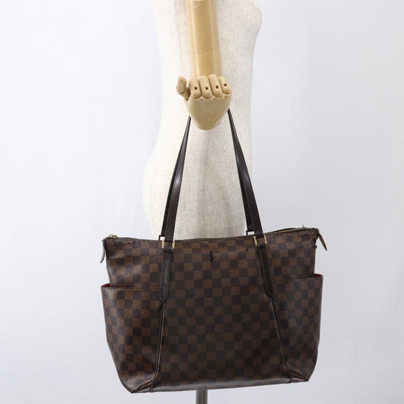 LOUIS VUITTON Damier Ebene Totally MM Hand Bag N41281 LV Auth BA10143