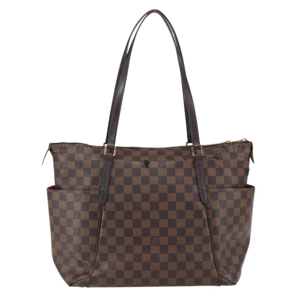 LOUIS VUITTON Damier Ebene Totally MM Hand Bag N41281 LV Auth BA10143