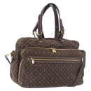 LOUIS VUITTON Monogram Mini Lin Sac Arange Bag Ebene M95221 LV Auth BA10144-26