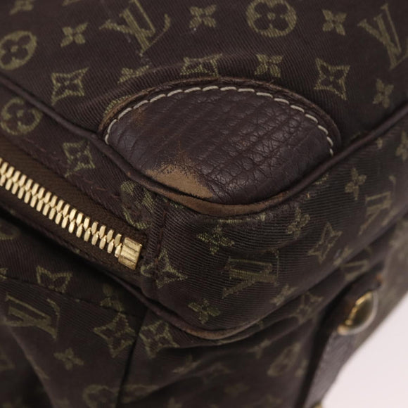 LOUIS VUITTON Monogram Mini Lin Sac Arange Bag Ebene M95221 LV Auth BA10144