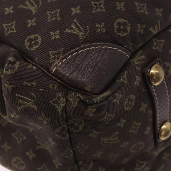 LOUIS VUITTON Monogram Mini Lin Sac Arange Bag Ebene M95221 LV Auth BA10144