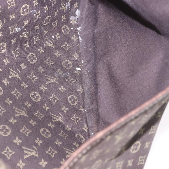 LOUIS VUITTON Monogram Mini Lin Sac Arange Bag Ebene M95221 LV Auth BA10144