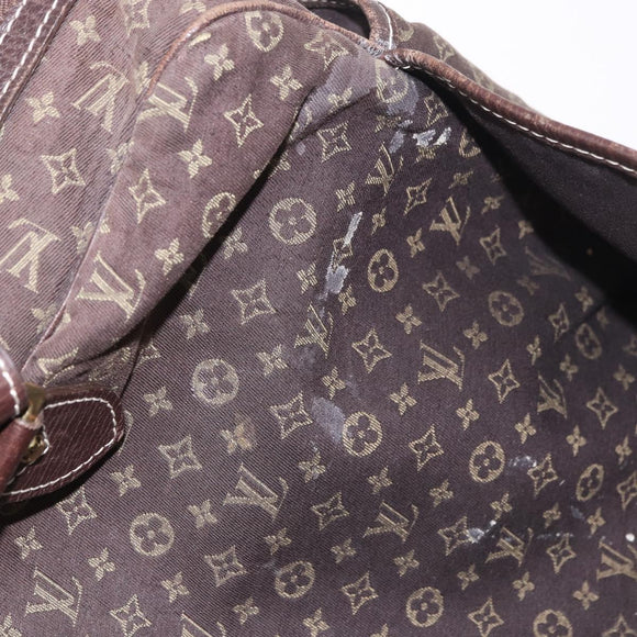 LOUIS VUITTON Monogram Mini Lin Sac Arange Bag Ebene M95221 LV Auth BA10144