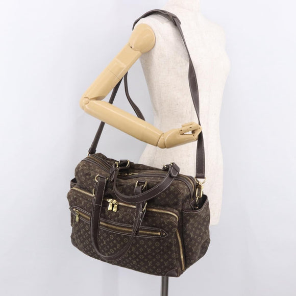 LOUIS VUITTON Monogram Mini Lin Sac Arange Bag Ebene M95221 LV Auth BA10144