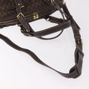 LOUIS VUITTON Monogram Mini Lin Sac Arange Bag Ebene M95221 LV Auth BA10144-8