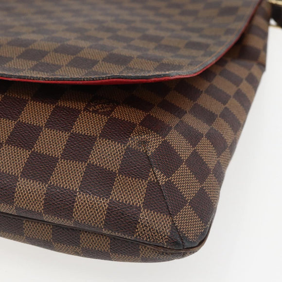 LOUIS VUITTON Damier Ebene Musette Schoudertas N51302 LV Auth BA10145