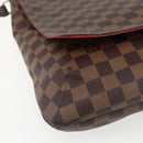 LOUIS VUITTON Damier Ebene Musette Schoudertas N51302 LV Auth BA10145-15