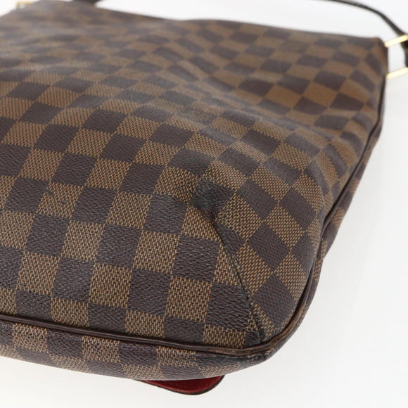 LOUIS VUITTON Damier Ebene Musette Schoudertas N51302 LV Auth BA10145