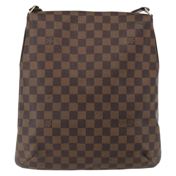 LOUIS VUITTON Damier Ebene Musette Shoulder Bag N51302 LV Auth BA10145
