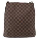 LOUIS VUITTON Damier Ebene Musette Schoudertas N51302 LV Auth BA10145-2