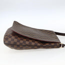 LOUIS VUITTON Damier Ebene Musette Schoudertas N51302 LV Auth BA10145-4
