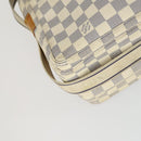 LOUIS VUITTON Damier Azur Naviglio Shoulder Bag N51189 LV Auth BA10147-15
