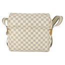 LOUIS VUITTON Damier Azur Naviglio Shoulder Bag N51189 LV Auth BA10147-13