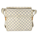 LOUIS VUITTON Damier Azur Naviglio Shoulder Bag N51189 LV Auth BA10147-2