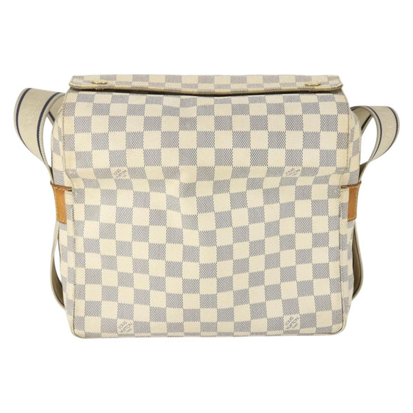 LOUIS VUITTON Damier Azur Naviglio Shoulder Bag N51189 LV Auth BA10147