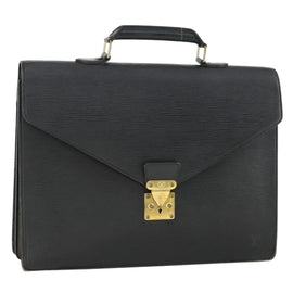 LOUIS VUITTON Epi Serviette Conseiller Briefcase Black M54422 LV Auth BA10153