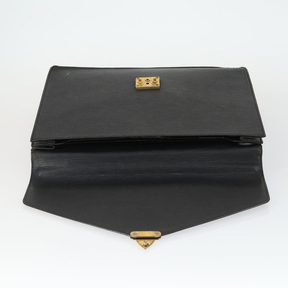 LOUIS VUITTON Epi Serviette Conseiller Briefcase Black M54422 LV Auth BA10153