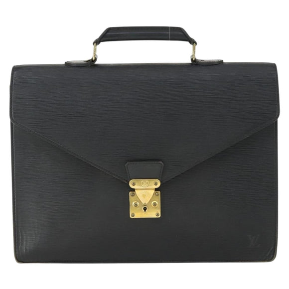 LOUIS VUITTON Epi Serviette Conseiller Briefcase Black M54422 LV Auth BA10153