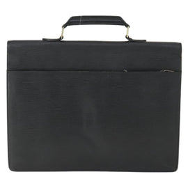 LOUIS VUITTON Epi Serviette Conseiller Briefcase Black M54422 LV Auth BA10153 - 0
