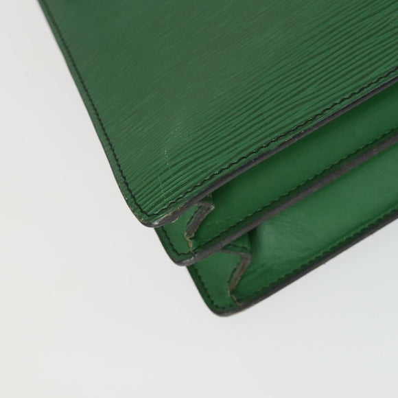LOUIS VUITTON Epi Serviette Conseiller Vintage Green M54424 LV Auth BA10154