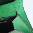 LOUIS VUITTON Epi Serviette Conseiller Vintage Green M54424 LV Auth BA10154-10