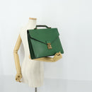 LOUIS VUITTON Epi Serviette Conseiller Vintage Green M54424 LV Auth BA10154-25