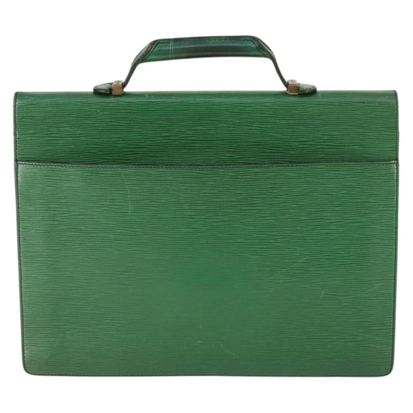 LOUIS VUITTON Epi Serviette Conseiller Vintage Green M54424 LV Auth BA10154