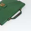 LOUIS VUITTON Epi Serviette Conseiller Vintage Green M54424 LV Auth BA10154-6