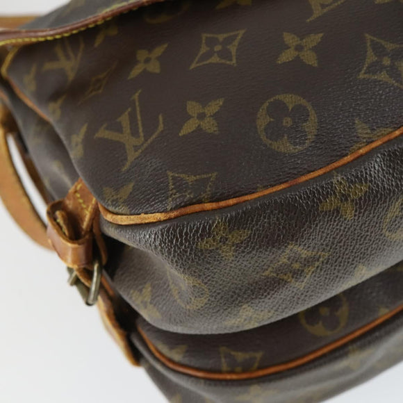 LOUIS VUITTON Monogram Saumur 30 Shoulder Bag M42256 LV Auth BA10158