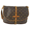 LOUIS VUITTON Monogram Saumur 30 Shoulder Bag M42256 LV Auth BA10158-2