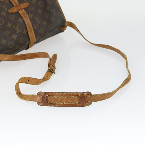 LOUIS VUITTON Monogram Saumur 30 Shoulder Bag M42256 LV Auth BA10158