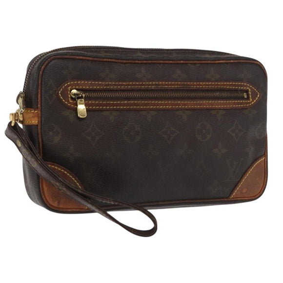 LOUIS VUITTON Monogram Marly Dragonne GM Clutch Bag M51825 LV Auth BA10159