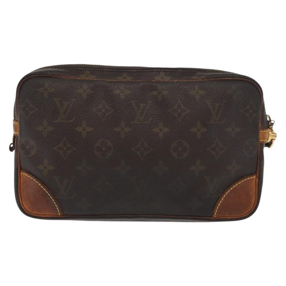 LOUIS VUITTON Monogram Marly Dragonne GM Clutch Bag M51825 LV Auth BA10159