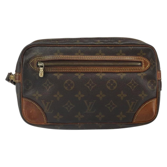 LOUIS VUITTON Monogram Marly Dragonne GM Clutch Bag M51825 LV Auth BA10160