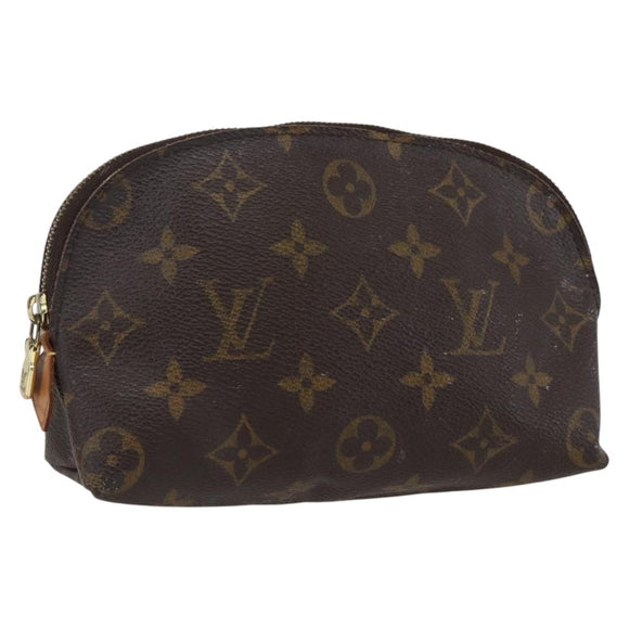 LOUIS VUITTON Monogram Pochette Cosmetic PM Cosmetic Pouch M47515 Auth BA10170