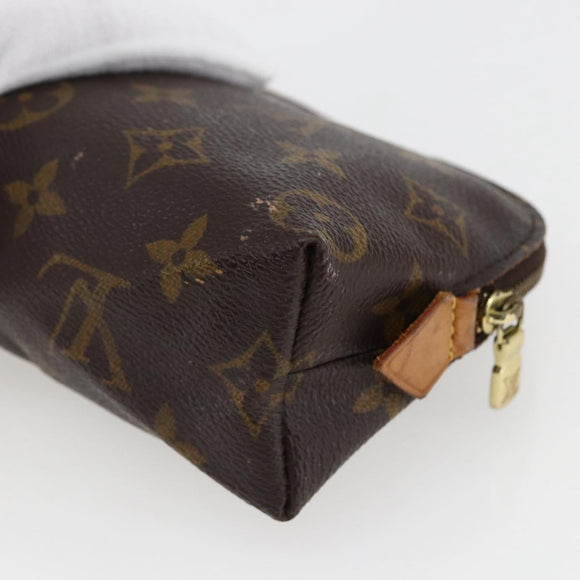 LOUIS VUITTON Monogram Pochette Cosmetic PM Cosmetic Pouch M47515 Auth BA10170