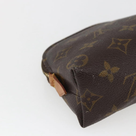 LOUIS VUITTON Monogram Pochette Cosmetic PM Cosmetic Pouch M47515 Auth BA10170