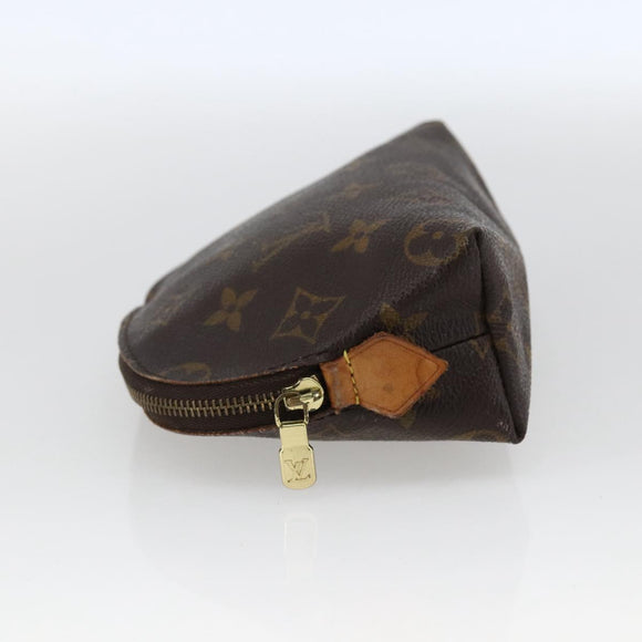 LOUIS VUITTON Monogram Pochette Cosmetic PM Cosmetic Pouch M47515 Auth BA10170