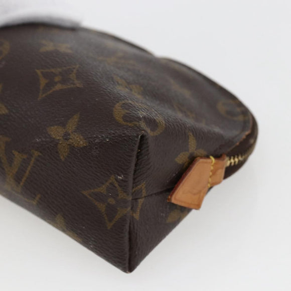 LOUIS VUITTON Monogram Pochette Cosmetic PM Cosmetic Pouch M47515 Auth BA10170