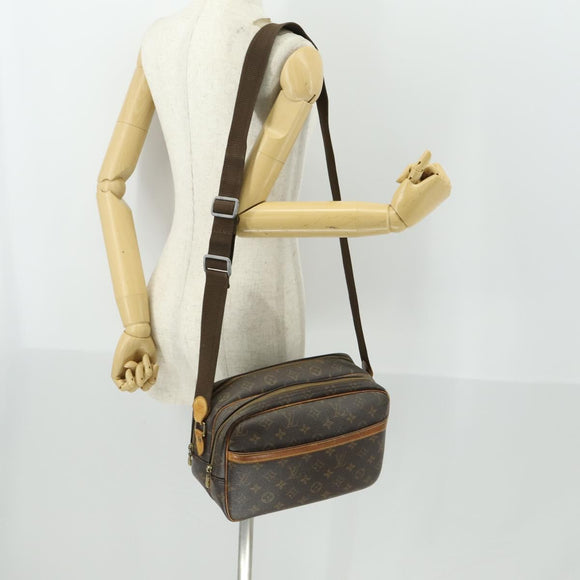LOUIS VUITTON Monogram Reporter PM Shoulder Bag M45254 LV Auth BA10174