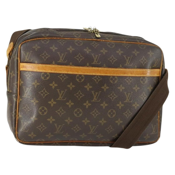 LOUIS VUITTON Monogram Reporter GM Shoulder Bag M45252 LV Auth BA10175