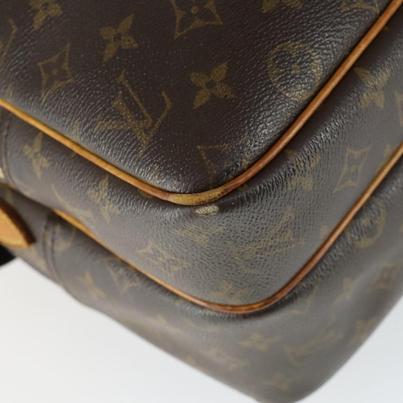 LOUIS VUITTON Monogram Reporter GM Shoulder Bag M45252 LV Auth BA10175