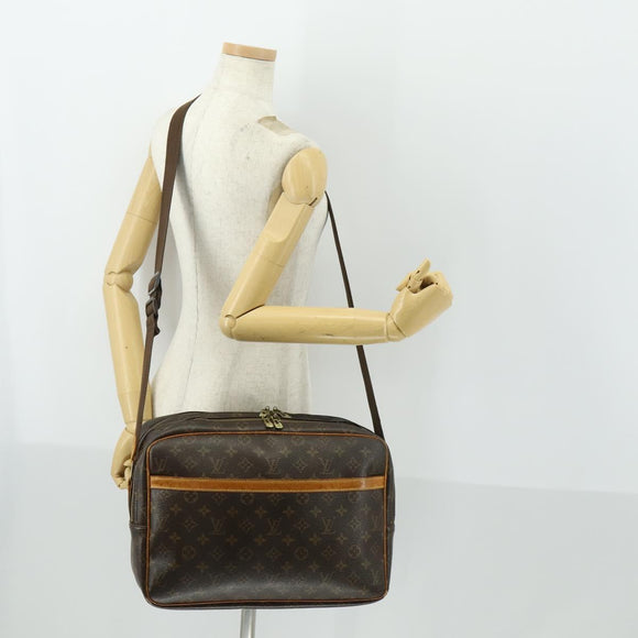 LOUIS VUITTON Monogram Reporter GM Shoulder Bag M45252 LV Auth BA10175