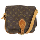 LOUIS VUITTON Monogram Cartouchiere MM Shoulder Bag M51253 LV Auth BA10177-1